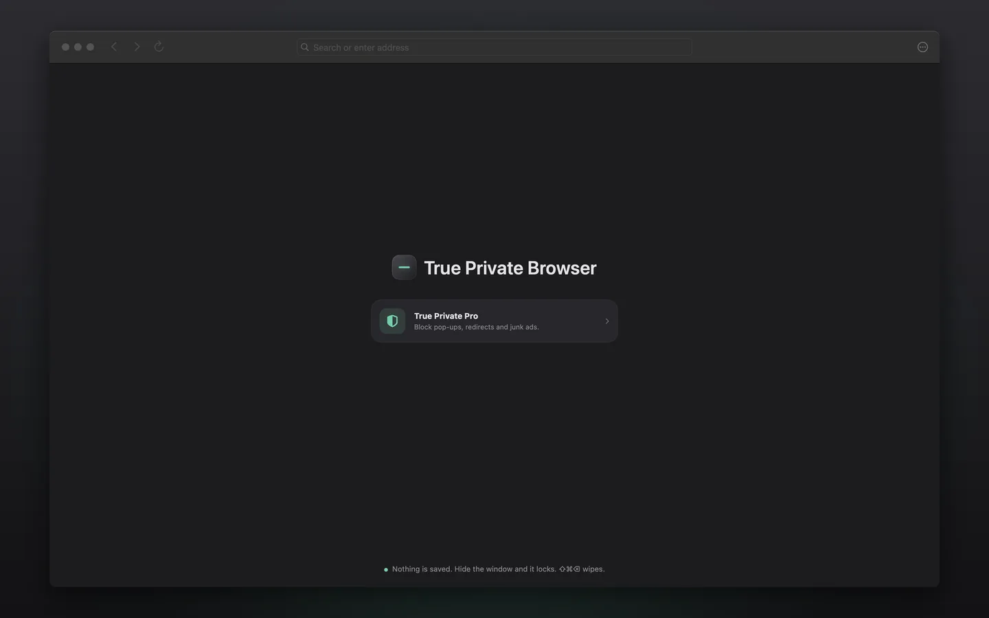 True Private Browser on Mac
